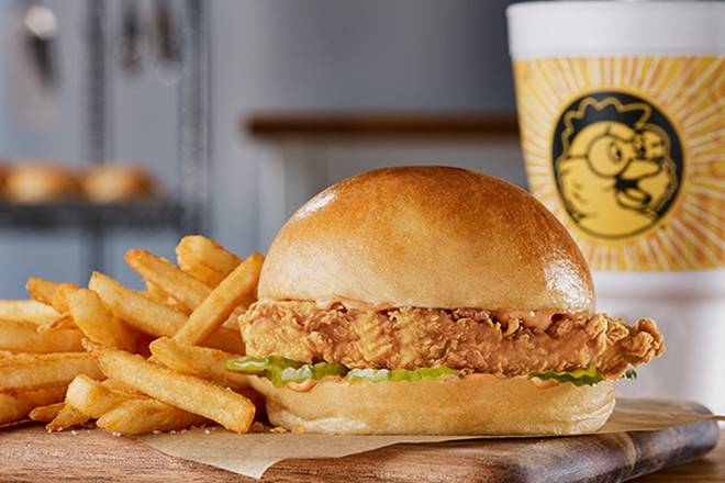 Order Big & Golden Chicken Sandwich food online from Golden Chick East - Old Jacksboro Hwy store, Wichita Falls on bringmethat.com