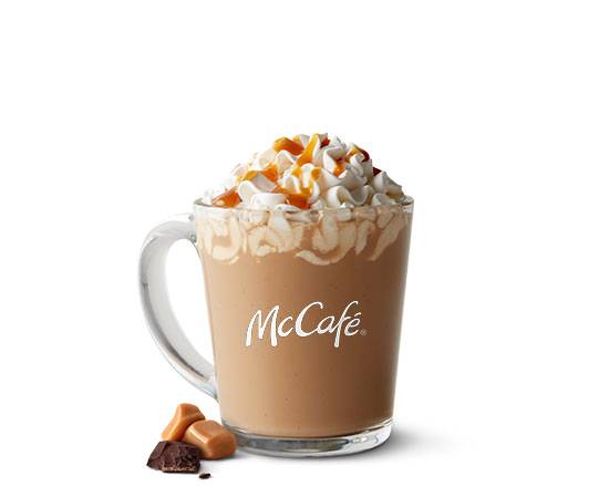 Order Medium Caramel Hot Chocolate food online from McDonald's store, Jackson on bringmethat.com