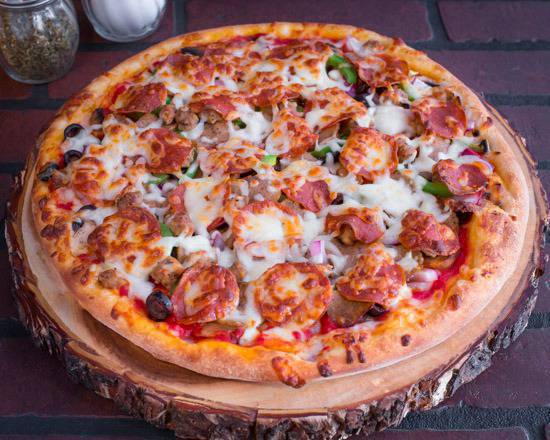 Order Small Rosaria's Supreme Pizza food online from Rosarias Pizza store, San Diego on bringmethat.com
