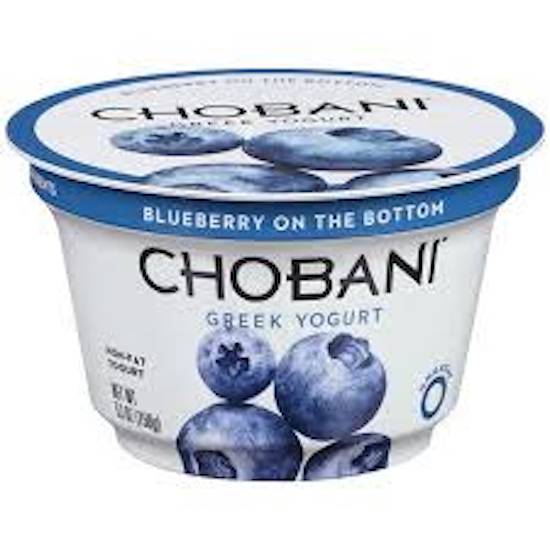 Order Chobani Greek Yogurt Blueberry (5.3 oz) food online from Gilligan Retail store, Prescott on bringmethat.com