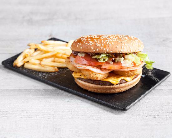 Beef onion burger
