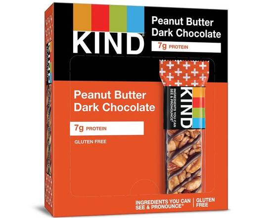 Order Kind Peanut Butter Dark Chocolate Box 12 Bars  food online from Fresko Market store, Miami on bringmethat.com