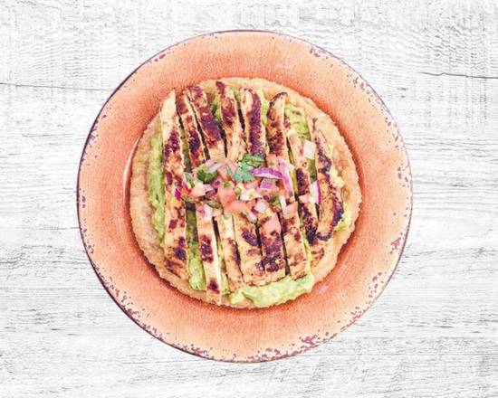Order Crunchy Arepa Con Pollo food online from Noches De Colombia store, Fairview on bringmethat.com
