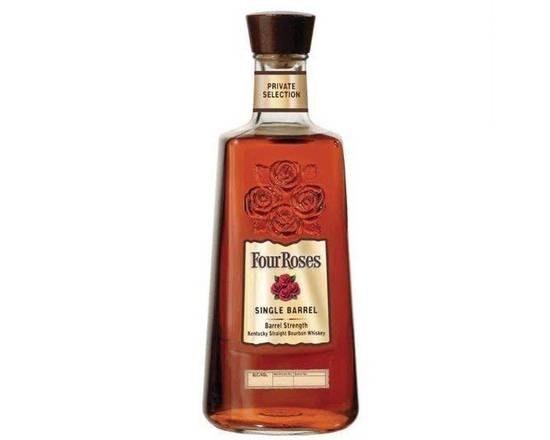 Order Four Roses Single Barrel Bourbon, 750mL whiskey (50% ABV) food online from Woodbury Wine & Spirits store, ORLANDO on bringmethat.com
