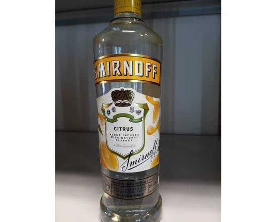 Order Smirnoff, 750M, Vodka, 70-Proof, Citrus food online from Lynch Liquor & Tobacco store, PINELLAS PARK on bringmethat.com