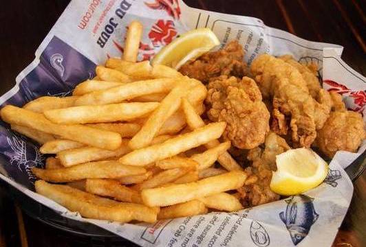 Order Fried Fish Basket (3 pcs) food online from Crab Du Jour store, Wilson on bringmethat.com
