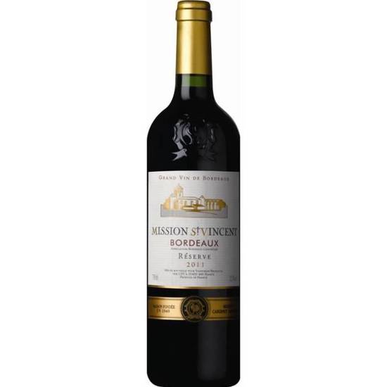 Bordeaux rouge Mission Saint Vint 13°5 75 cl