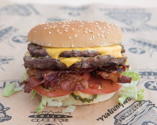 Order Double Bacon Cheeseburger food online from Kidd Valley store, Seattle on bringmethat.com