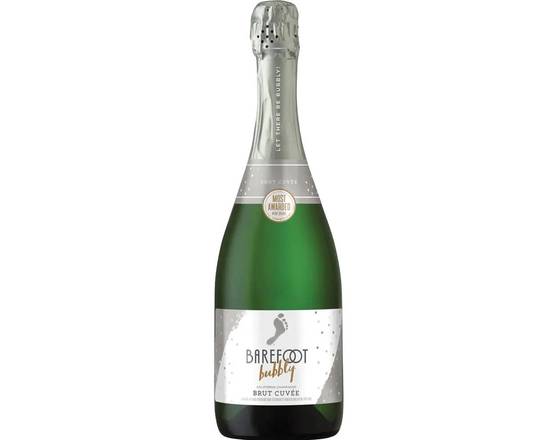 Order Barefoot Bubbly Brut, 750mL champagne (10.5% ABV) food online from Xtra Liquors & Wines store, WEST MIAMI on bringmethat.com