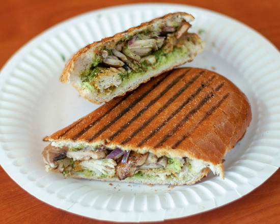 Order Chicken Pesto Panini food online from Nobhill Pizza & Shawerma store, San Francisco on bringmethat.com