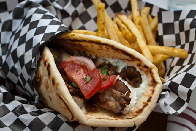 Order Colorado Shaved Lamb Pita food online from Vesper Lounge store, Denver on bringmethat.com