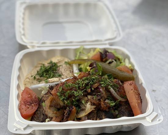 Order Kufta kabab Plate food online from Mediterranean Wraps store, Palo Alto on bringmethat.com