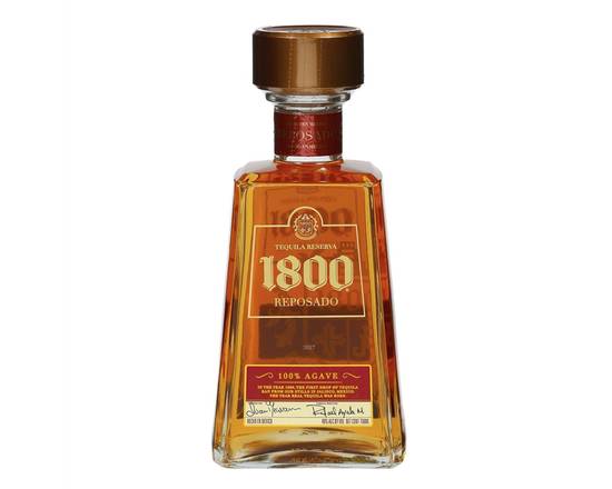 Order 1800 Reposado, 750mL tequila (40.0% ABV) food online from Woodbury Wine & Spirits store, ORLANDO on bringmethat.com