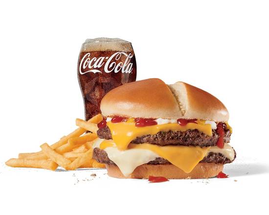 Order Large Ultimate Cheeseburger™ Combo food online from Jack In The Box store, Castaic on bringmethat.com
