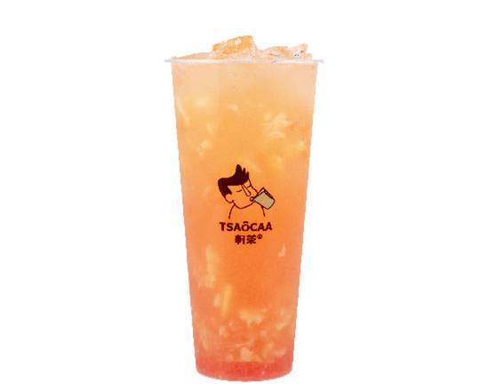 Order Grapefruit & Peach Green Tea w. CPJ food online from Tsaocaa store, Philadelphia on bringmethat.com