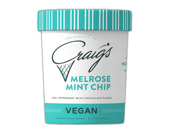 Order (Vegan) Craig's - Melrose Mint Chip food online from The Dolly Llama store, Los Angeles on bringmethat.com