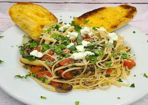 Order Veggie Lover’s Pasta food online from Selma Chicago Pizzeria store, Rancho Santa Margarita on bringmethat.com
