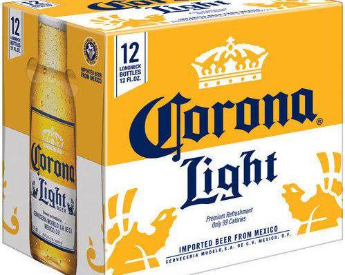 Order Corona LIGHT, 12pk-12oz bottle beer (4.5% ABV) food online from Golden Ox Liquors store, Saint Augustine on bringmethat.com