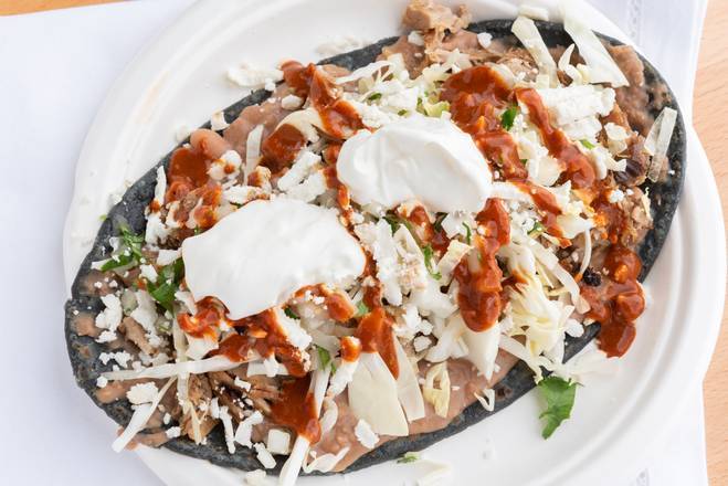 Order Huarache Vegetarian food online from Tacos Por Favor store, Santa Monica on bringmethat.com