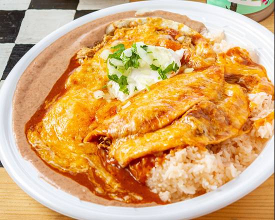 Order BBQ Rib Enchilada food online from Cactus Cafe store, Medford on bringmethat.com