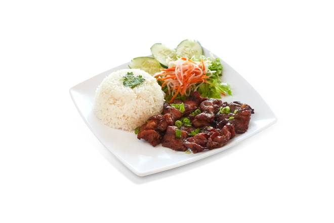 Order Steamed rice With Grilled Chicken (Com Gà Nướng) food online from Pho Hai Duong store, Annandale on bringmethat.com
