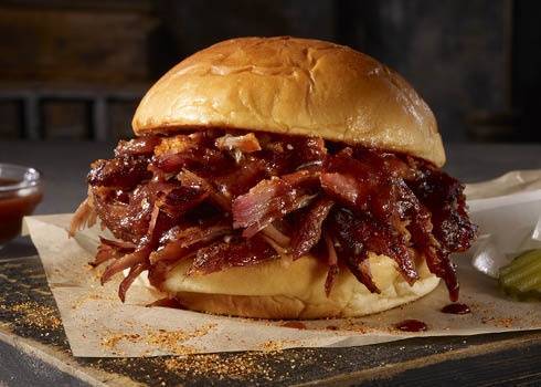 Order Pulled Pork on King's Hawaiian Bread food online from Dickey Barbecue Pit store, Orlando on bringmethat.com