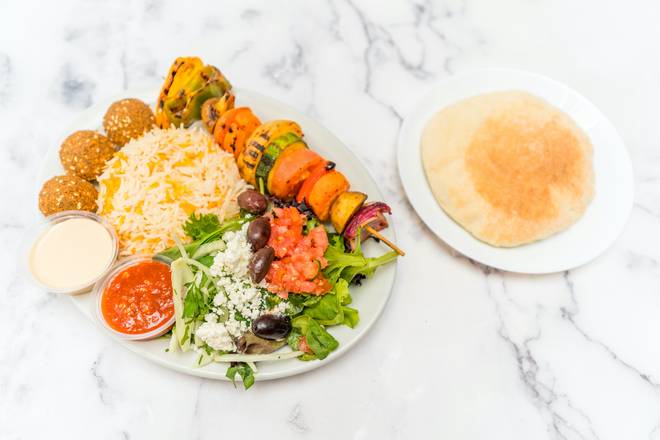 Order Build a Mediterranean Bowl or Salad food online from Falafel Cart store, Sacramento on bringmethat.com