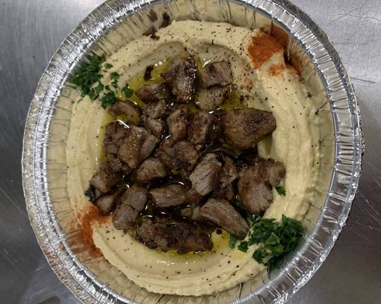 Order Hummus with Meat food online from Shawarmania store, Mankato on bringmethat.com