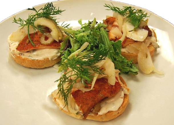Order Smoked Salmon Crisp food online from 310 Lakeside store, Orlando on bringmethat.com