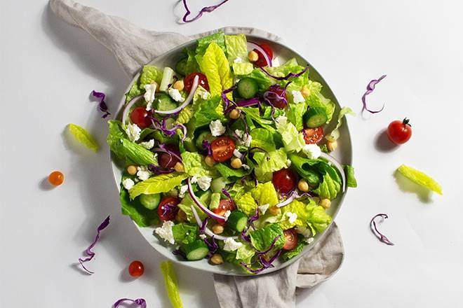 Order Mediterranean Salad food online from Salads Here store, Emeryville on bringmethat.com