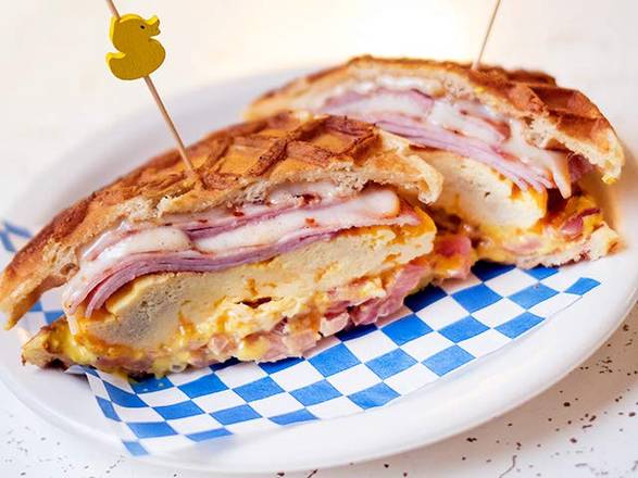 Order Morning Hamwich food online from Bebop Waffle Shop store, Seattle on bringmethat.com