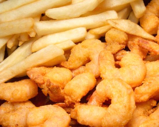 Order Fried Shrimp + Fries  food online from La La Gyros store, Tampa on bringmethat.com