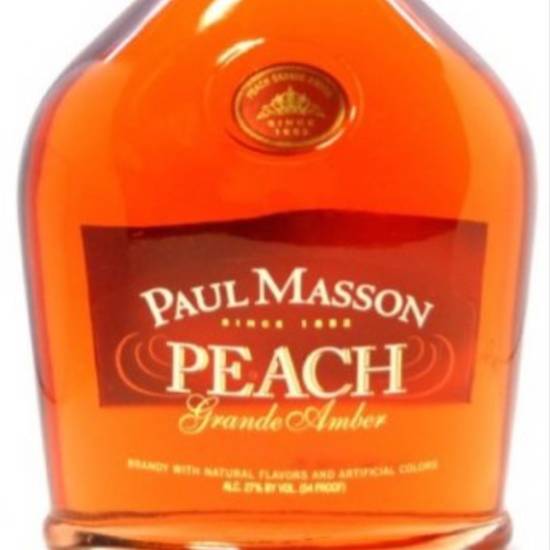 Order Paul Masson Peach Brandy 750ml 27%ABV  food online from Princess Liquors store, Port Saint Lucie on bringmethat.com