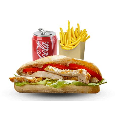 Menu sandwich escalope