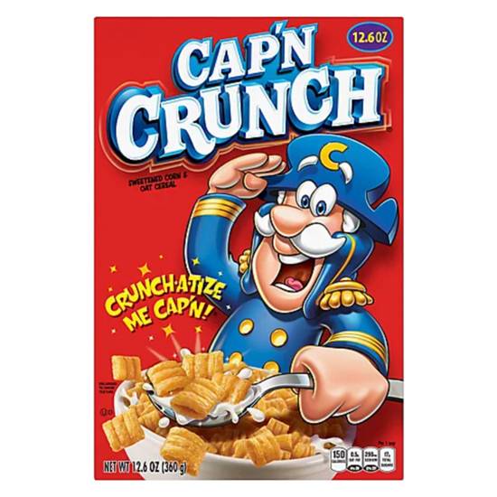 Order Cap'n Crunch Cereal 12.6oz food online from Everyday Needs by Gopuff store, Manchester on bringmethat.com