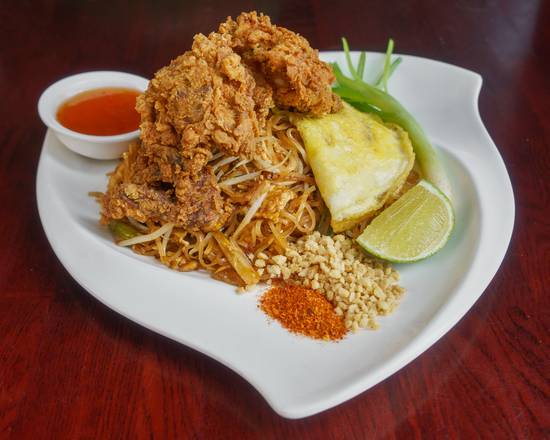 Order Pad Thai Soft Shell Crab food online from Kare Thai Bistro store, New York on bringmethat.com