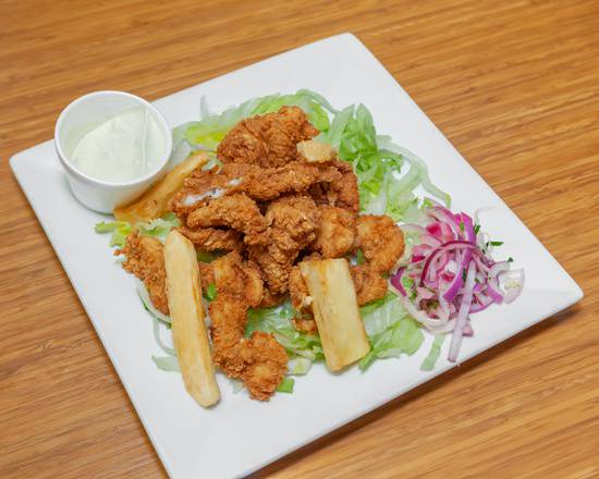 Order Fried Fish Chunks (Chicharron de pescado) food online from La Granja store, Hollywood on bringmethat.com