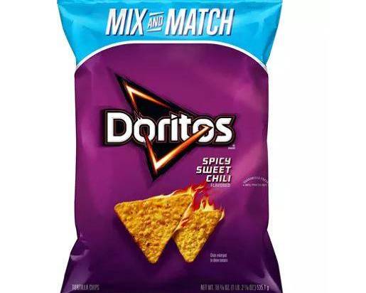 Order Doritos Spicy Sweet Chilli (18 oz) food online from Shell store, Tampa on bringmethat.com