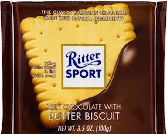 Order Ritter Sport Butter Biscuit & Cocoa Creme 3.5oz food online from George's Market store, San Francisco on bringmethat.com