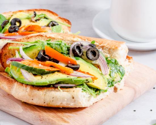 Order Avocado Banh Mi Sandwich food online from Icream Yogurt & Crepes store, Falls Church on bringmethat.com