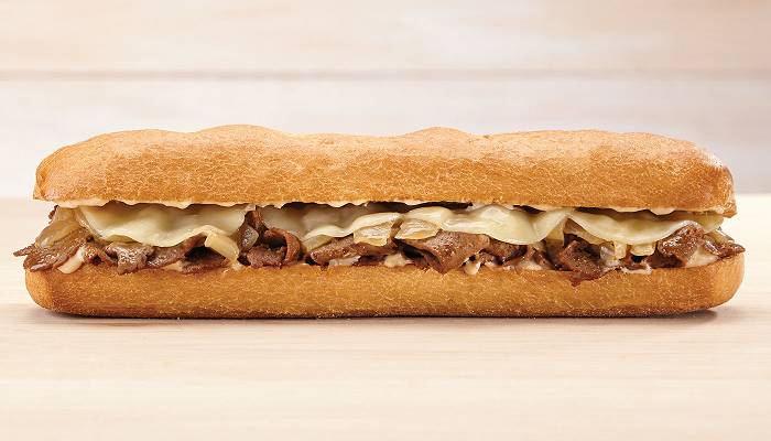 Order 12" Philly Cheesesteak (840cal) food online from QuickChek store, Howell on bringmethat.com