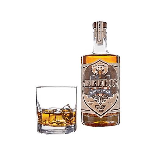 Order Have a Shot of Freedom Small Batch Bourbon (750 ML) 121950 food online from Bevmo! store, San Luis Obispo on bringmethat.com