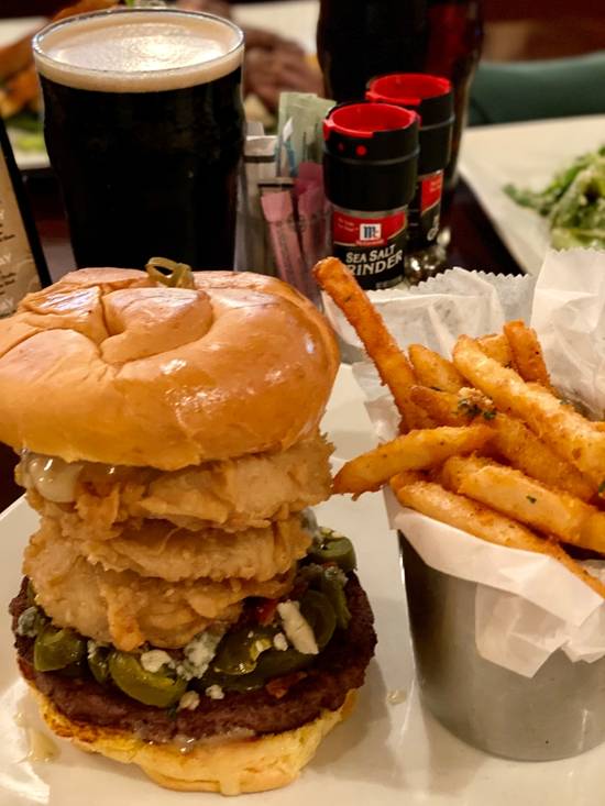 Order OMG Burger food online from The Goose Acre store, The Woodlands on bringmethat.com