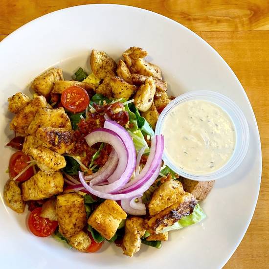Order CHICKEN CLUB SALAD food online from Jed Local Louisiana Poboys store, Baton Rouge on bringmethat.com