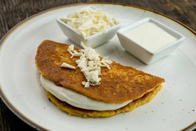 Order Cachapa with Ham and White Cheese food online from Chicken Grill store, Miami on bringmethat.com