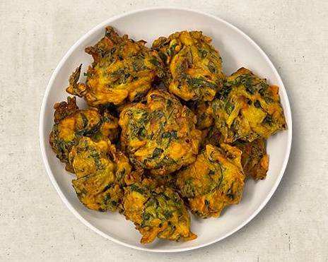 Order Skiny Spinach Fritters (Vegan) food online from Vegan Indian Club store, Sacramento on bringmethat.com