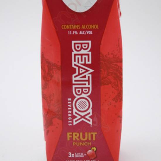 Order BEATBOX FRUIT PUNCH 500ML 11.1% ABV food online from Princess Liquors store, Port Saint Lucie on bringmethat.com