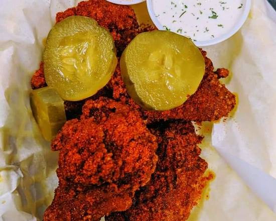Order 3 pcs Nashville Hot Wings food online from Lime n Dime store, Plano on bringmethat.com