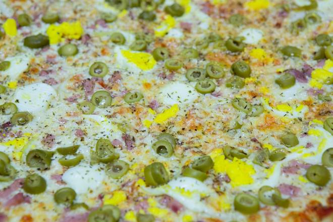 Order 14" PORTUGESA (BRAZILIAN PIZZA) food online from Amore Pizzeria store, Clearwater on bringmethat.com