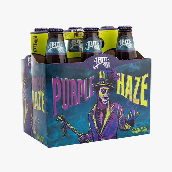Order Abita Purple Haze Raspberry Lager food online from Fine Wine & Spirits Warehouse store, Tampa on bringmethat.com